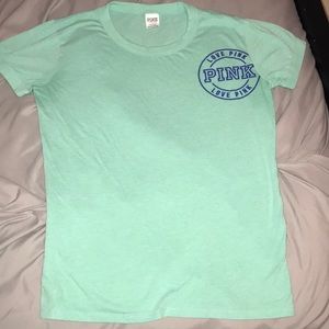Pink Victoria’s Secret Logo T Shirt